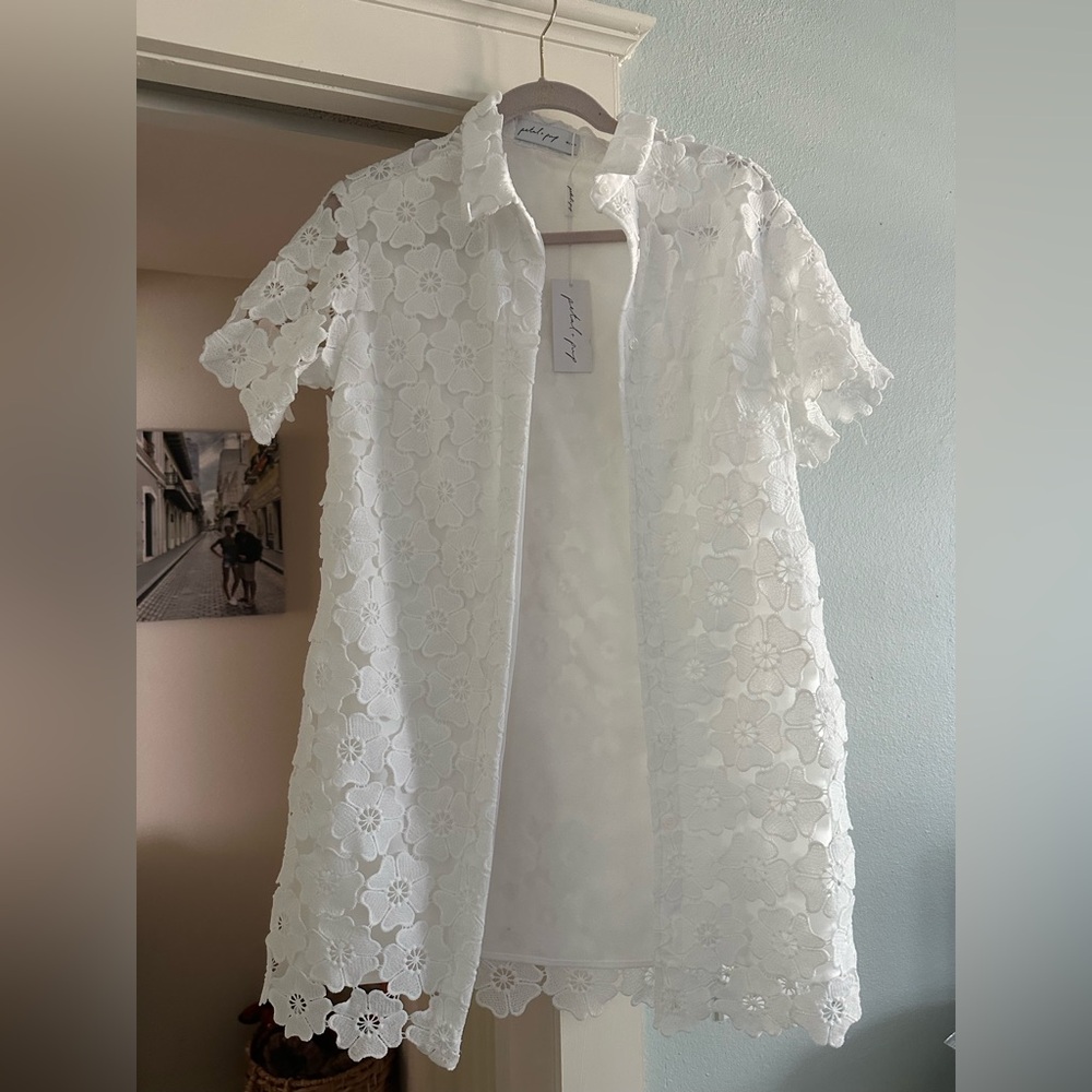 Petal and Pup white floral Dress